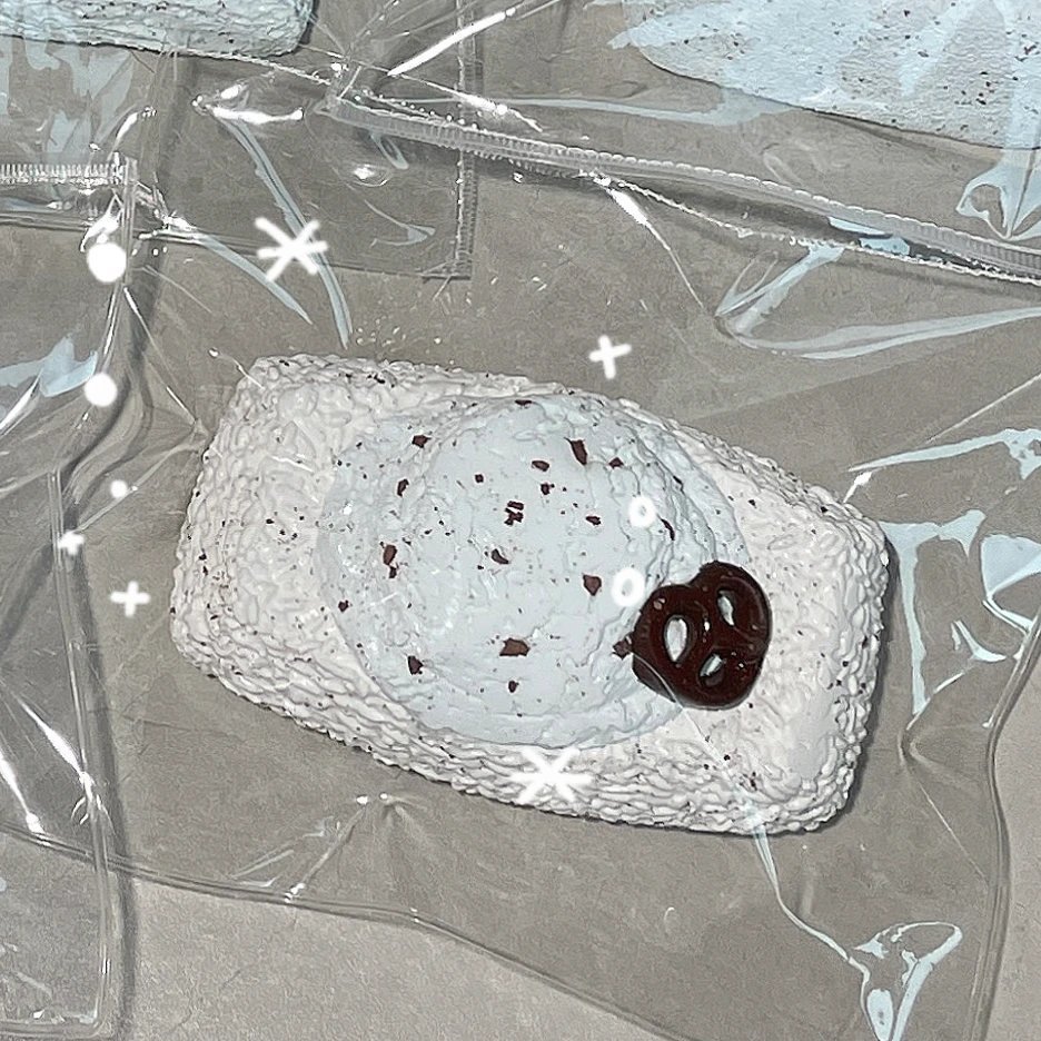 182005 Cotton Candy Nian Mint Chocolate Long Rice Ball (Light Cream Texture Series) / 棉花糖捏 ミントチョコのロングおにぎり (ライトクリーム触感シリーズ)