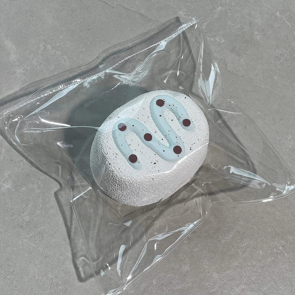 182007 Cotton Candy Nian Soft Senbei (Dry Cream Texture Series) / 棉花糖捏 ふんわりせんべい (ドライクリーム触感シリーズ)