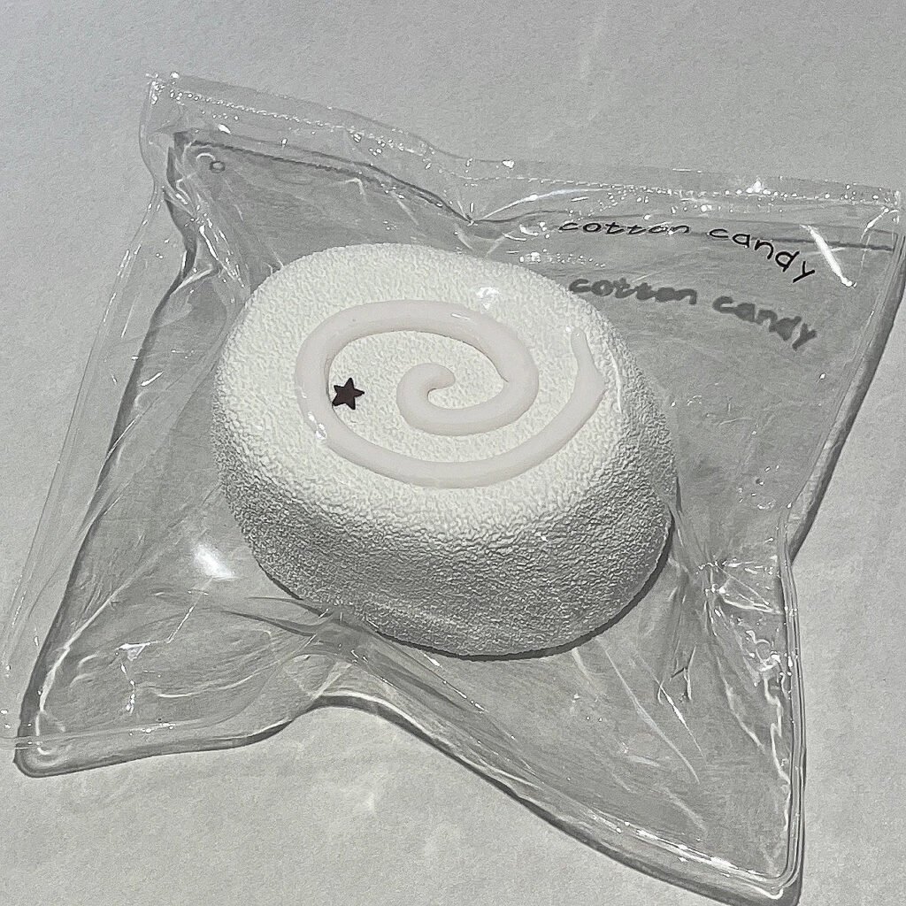 182033 Cotton Candy Nian Pink Chocolate Soft Senbei (Dry Cream Texture Series) / 棉花糖捏 ピンクチョコのふんわりせんべい (ドライクリーム触感シリーズ)