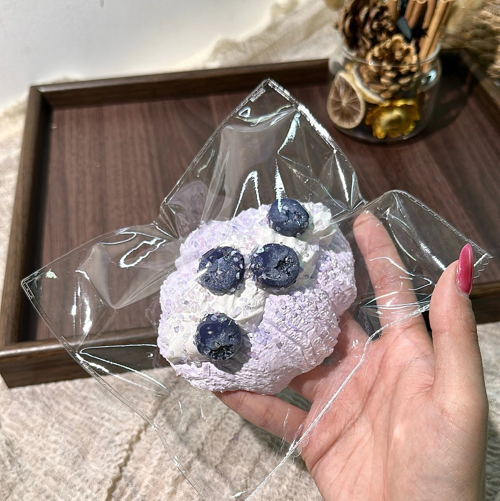 259 DAMI Blueberry Croissant (Light Cream Texture Series) / DAMI捏捏 蓝莓可颂(轻奶油触感系列)