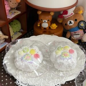 235015 duduFu Rainbow Ring Cat Paw (Cheese Clay Texture Series) / duduFu 彩虹圈圈猫爪 (奶酪泥触感系列)