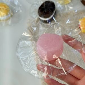 102073 Fuguier Mini Pearl Pink Radish Cube / 富贵儿 粉珠光小萝卜块