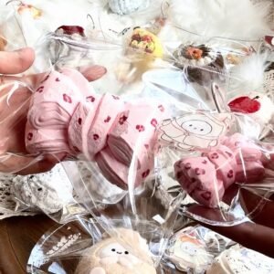 232006 Happy Hadou Leopard Bow Set (Mochi Clay Texture Series) / Happy哈兜 豹纹蝴蝶结子母 (麻糍泥触感系列)