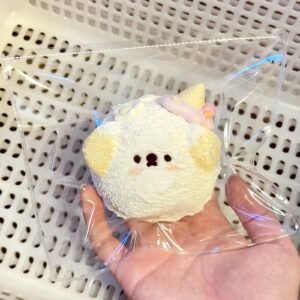 215006 Huohuo Nienie Egg Strawberry Puppy Ice Cream / HUOHUO捏捏 鸡蛋草莓小狗冰淇淋