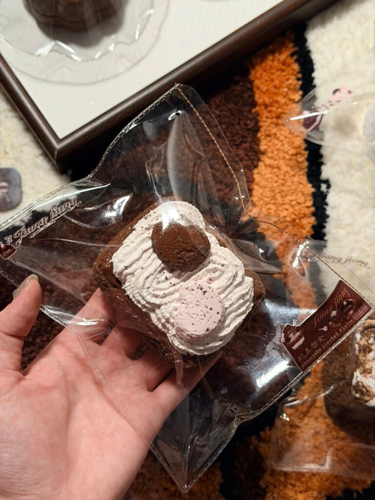 326002 Jiangjiang Pink Chocolate Heart Cake (Mochi Cream Texture Series) / Jiangjiang ピンクチョコのハートケーキ (もちもちクリーム触感シリーズ)