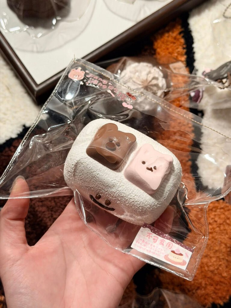 326003 Jiangjiang Bear Sugar Cube Toast (Mochi Cream Texture Series) / Jiangjiang くま角砂糖トースト (もちもちクリーム触感シリーズ)