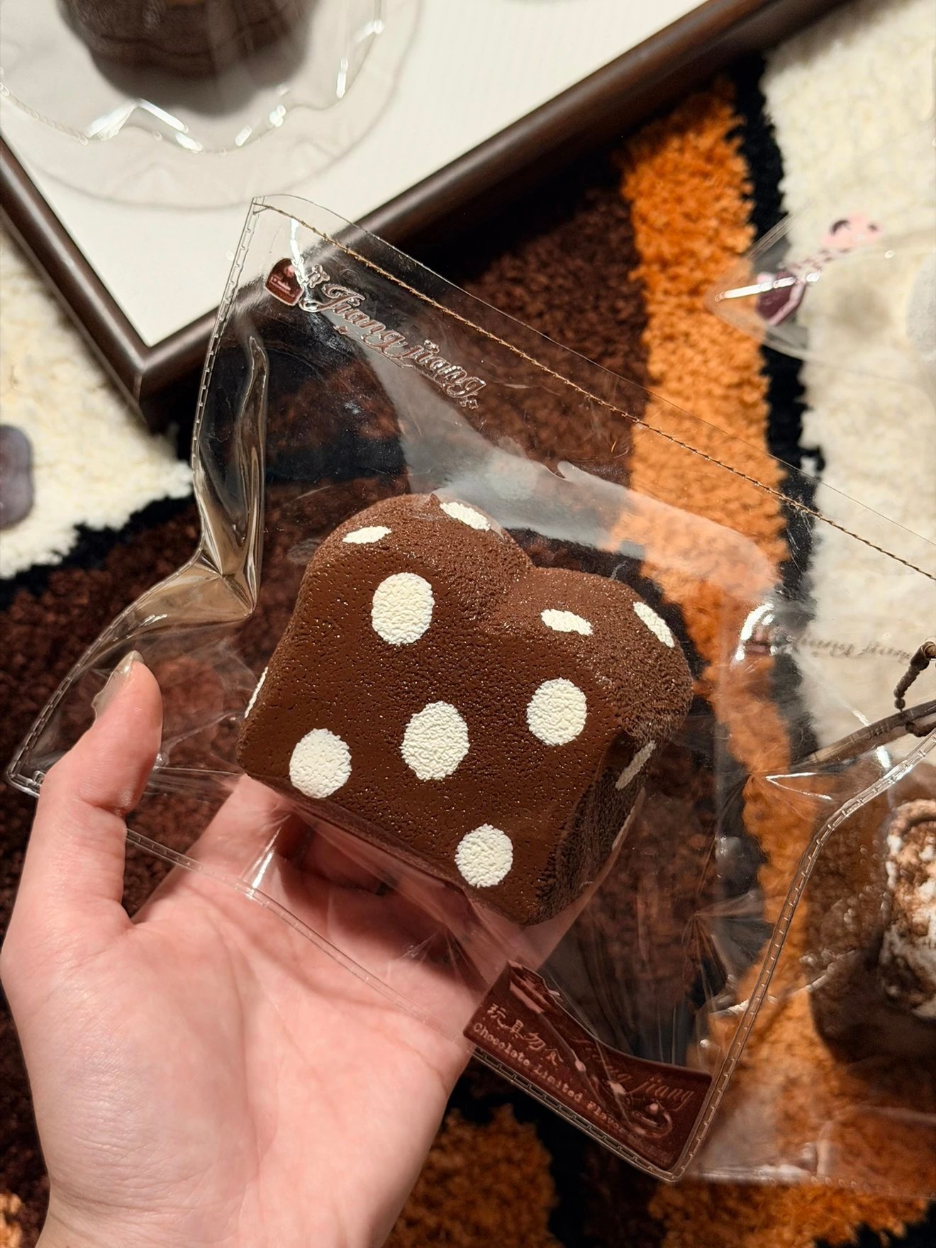 326015 Jiangjiang Polka-Dot Butt-Shaped Toast (Mochi Cream Texture Series) / Jiangjiang 水玉おしりトースト (もちもちクリーム触感シリーズ)