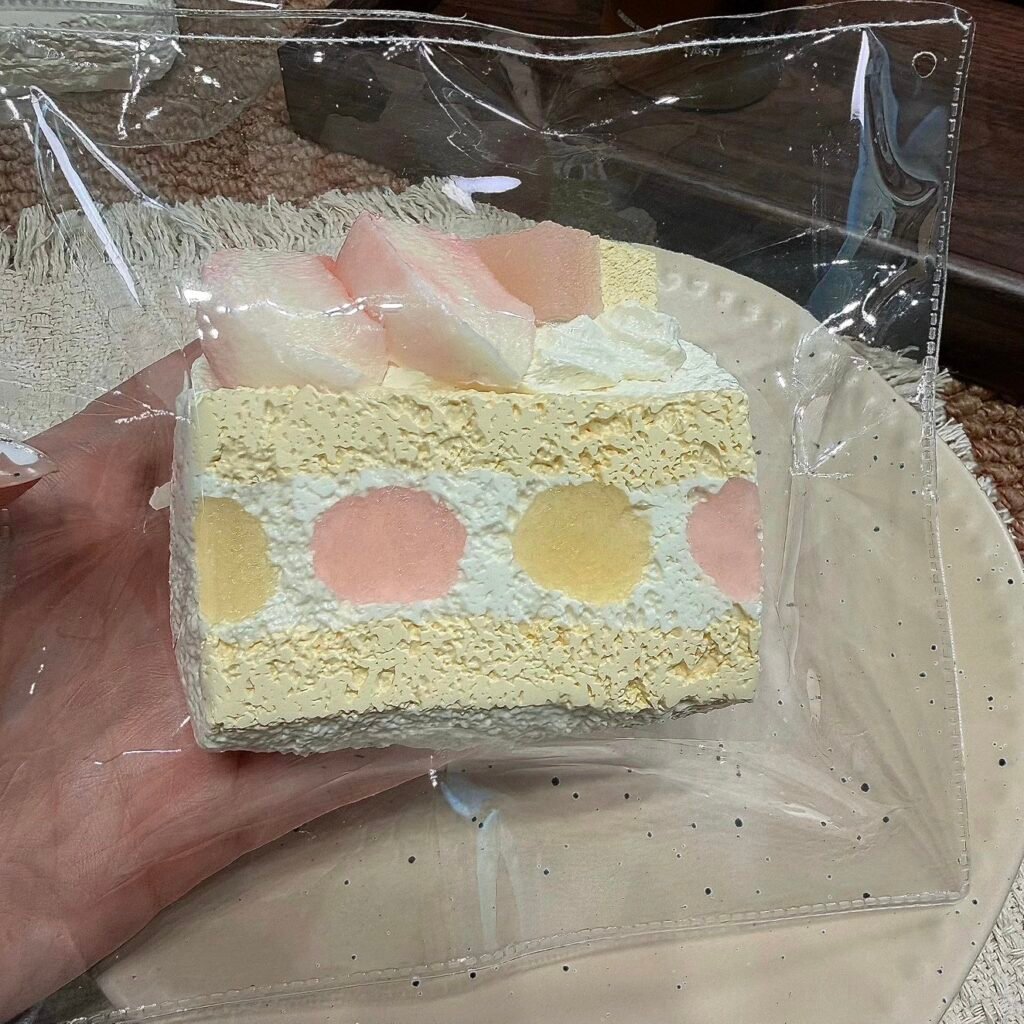 105014 JunBao Cheese Peach Short Toast (Thick Cream Texture Series) / JunBao チーズピーチショートトースト (濃厚クリーム触感シリーズ)