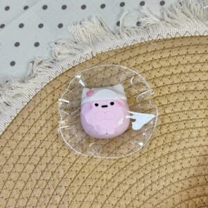 62080 Kaka Shop Squishy Pink Headscarf Dango (Moldable Clay Texture Series) / kaka shop捏捏 头巾团子(粉)(可塑泥触感系列)