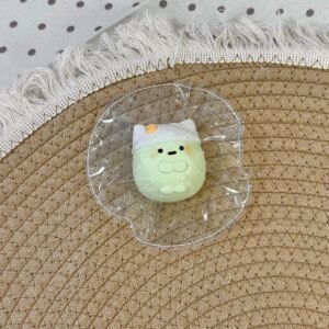 62081 Kaka Shop Squishy Green Headscarf Dango (Moldable Clay Texture Series) / kaka shop捏捏 头巾团子(绿)(可塑泥触感系列)