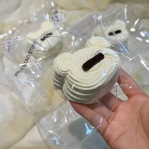 242003 Kele Miao Squishy Flower Roll Bear Head (Light Resistance Dry Cream Clay Texture Series) / 可乐妙 花卷熊头?微阻干奶油触感系列?
