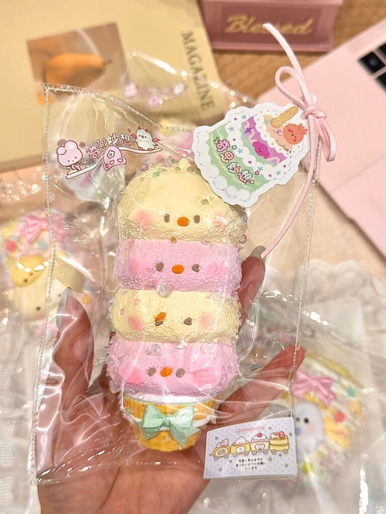 325008 Lanlan Studio Little Animal Stacked Ice Cream (Dry Milk Clay Texture Series) / Lanlan Studio 小動物スタックアイスクリーム (ドライミルククレイ触感シリーズ)