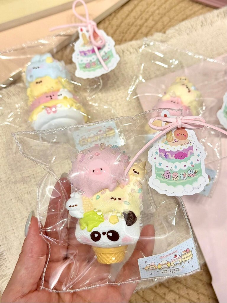 325017 Lanlan Studio Panda Ice Cream Cone (Dry Milk Clay Texture Series) / Lanlan Studio パンダアイスクリームコーン (ドライミルククレイ触感シリーズ)