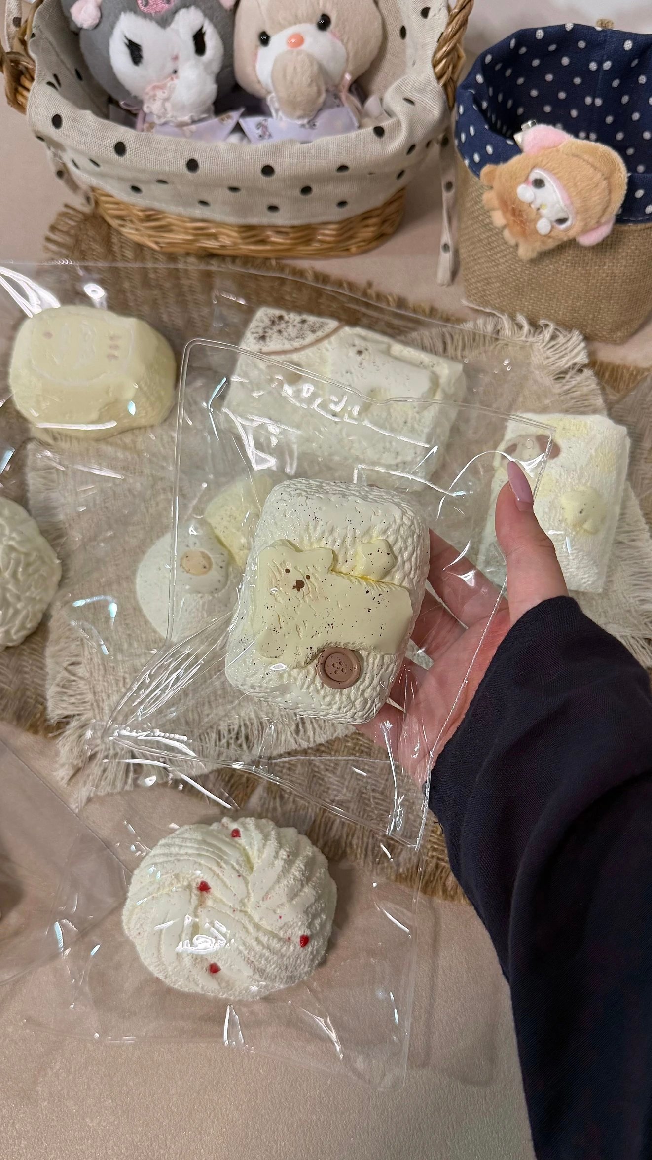 330006 Lizigao Butter Puppy Rice Ball (Mochi Clay Texture Series) / 栗子糕的捏 バターこいぬおにぎり (もちクレイ触感シリーズ)