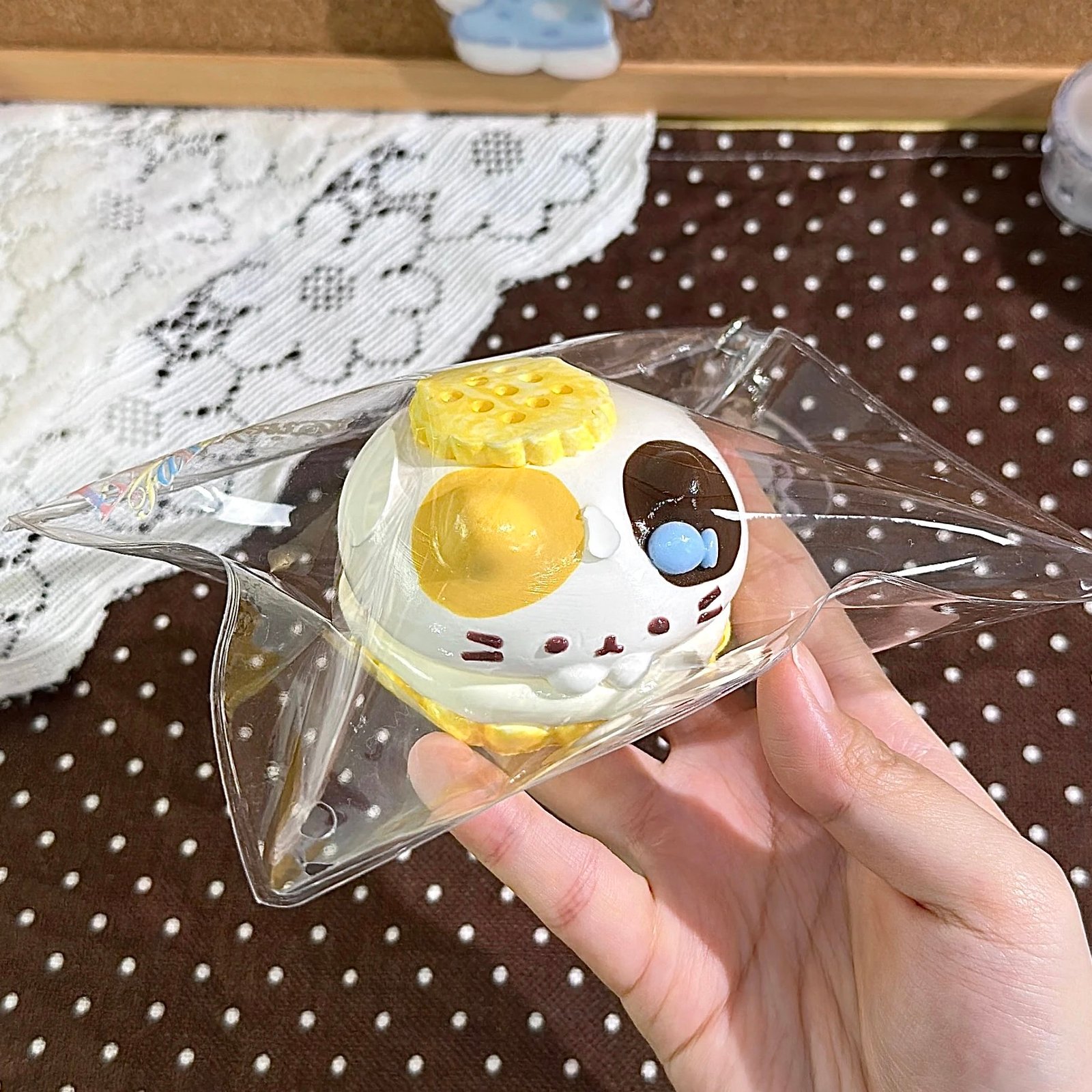 83002 Lxx Fairyland Cookie Cheese Sandwich Kitty (Cotton Cream Texture Series) / Lxx捏捏fairyland クッキーチーズサンドねこ (コットンクリーム触感シリーズ)