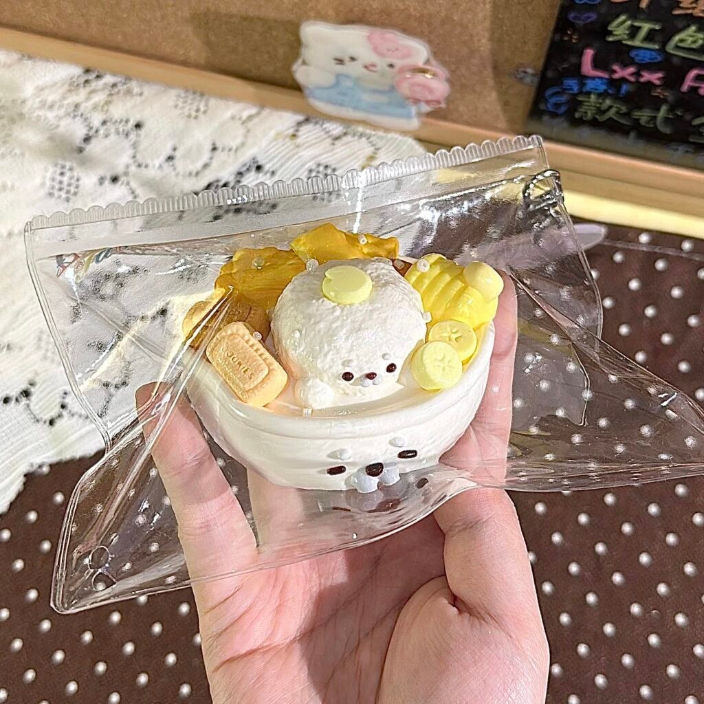 83014 Lxx Fairyland Seal Waffle Honey Bowl (Cotton Cream Texture Series) / Lxx捏捏fairyland あざらしのワッフルハニーボウル (コットンクリーム触感シリーズ)