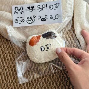 273003 Little Yellow Flower Story Calico Cat Head (Whipped Cream Texture Series) / 故事里的小黄花 三花猫头(绵奶油触感系列)