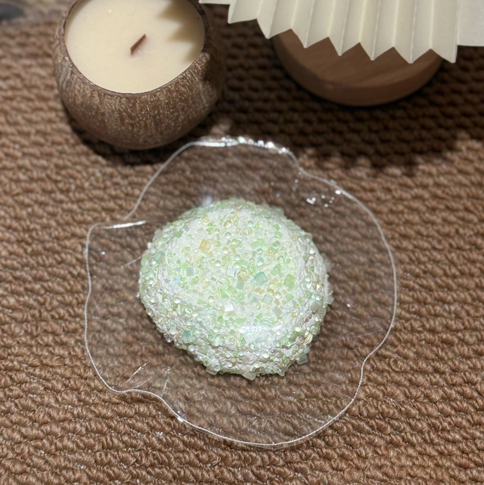 273017 Little Yellow Flower Story Honeydew Round Crumbs (Face Cream Clay Texture Series) / 故事里的小黄花 蜜瓜圆碎碎(面霜泥触感系列)