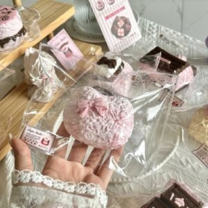 264002 Momo Loves Fries Nie Plush Cat Head (Sticky Cream Texture Series) / momo爱吃薯条捏 毛绒猫头 (黏糊奶油触感系列)