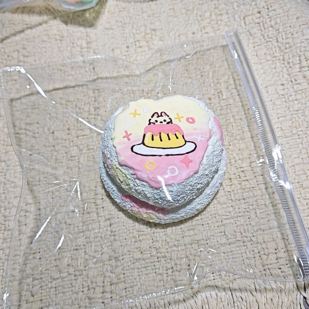 132016 Mango Nienie Double-Layer Heart Pudding Bunny / mango捏捏 二層ハートプリンうさぎ