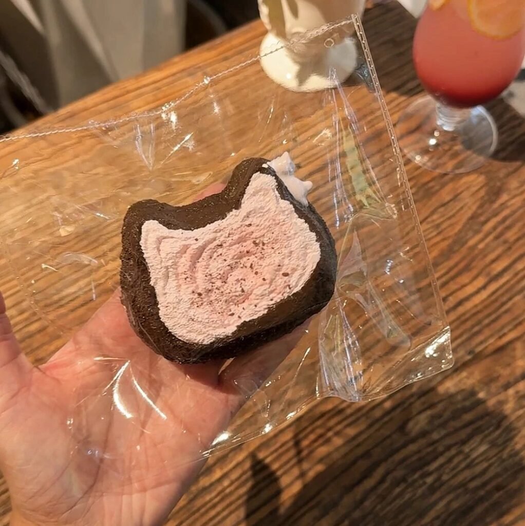 827 MOKK Strawberry Chocolate Kitty Toast (Cream Clay Texture Series) / 抹可可 いちごチョコねこトースト (クリームクレイ触感シリーズ)