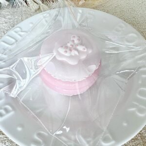 239004 Monona Squishy Strawberry Polka Dot Macaron (Sour Texture Series) / 软软蛋白Monona 草莓波点马卡龙（酸感触感系列）