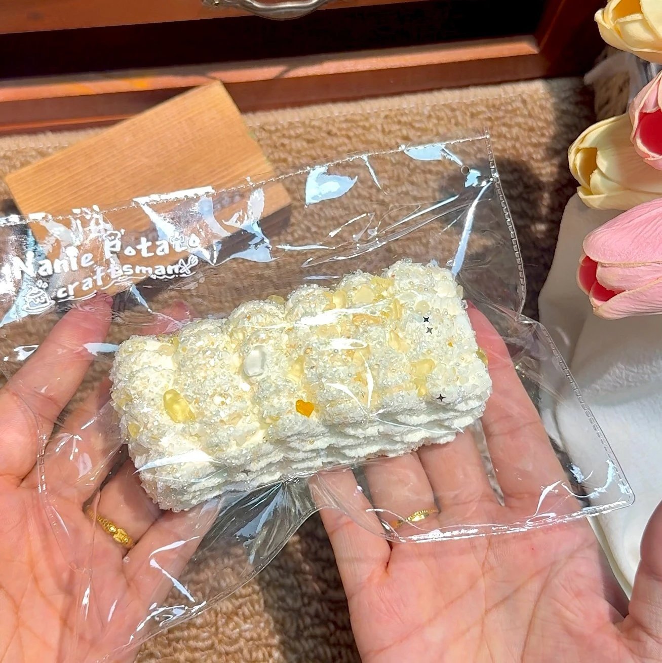245006 Nanie Potato Chef Floral Tea Jelly Crispy Stick (Thick Cream Clay Texture Series) / 拿捏薯师傅 花茶冻酥条 (厚奶油触感系列)