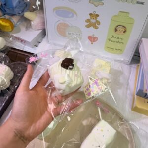 223003 Naisi Mitu You Drizzled Fried Egg Double-Layer Marshmallow (Cheese Clay Texture Series) / 奶思米兔鱿 荷包蛋淋酱双层棉花糖 (干酪泥触感系列)
