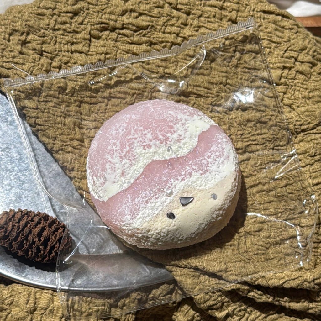939 NUONUO Pink Mist Sea Small Round Toast (Cream Clay Texture Series) / NUONUO ピンクの霧の海・小さな丸型トースト (クリームクレイ触感シリーズ)