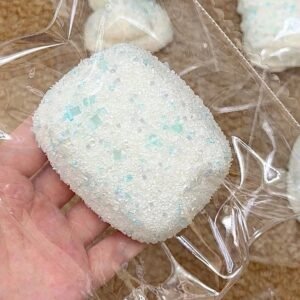 135039 Ohmo Nienie Blue Sprinkle Ciba (Heat Pad Cream Cheese Clay Texture Series) / ohmo捏捏 白胚蓝碎碎糍粑 (加热垫干酪泥触感系列)