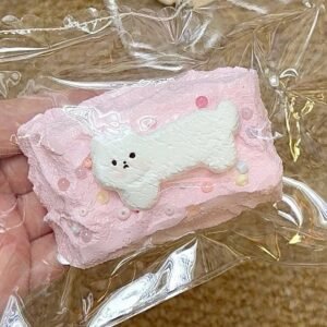 135052 Ohmo Nienie Cat Bar Milk Brick (Heat Pad Cream Cheese Clay Texture Series) / ohmo捏捏 猫条奶砖 (加热垫干酪泥触感系列)