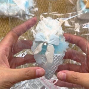 267005 Puffnie Ice Blue Ice Cream (Food-Grade Silicone Texture Series) / Puffnie捏捏 冰蓝冰淇淋 (食品级硅胶触感系列)