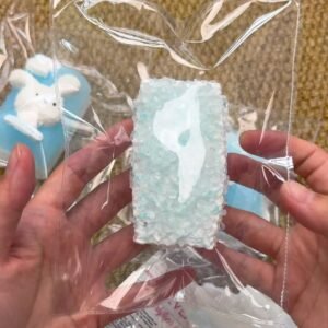 267009 Puffnie Ice Blue Rice Ball (Food-Grade Silicone Texture Series) / Puffnie捏捏 冰蓝饭团 (食品级硅胶触感系列)