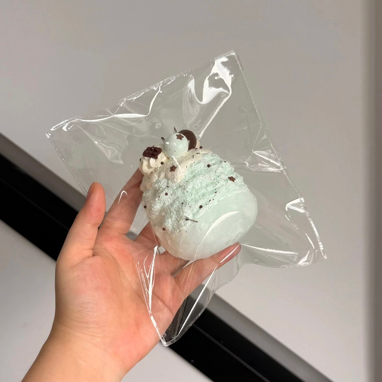 329003 Rubyshop Mint Chocolate Shaved Ice Bowl (Sticky Clay Texture Series) / Rubyshop ミントチョコかき氷ボウル (ねっとりクレイ触感シリーズ)