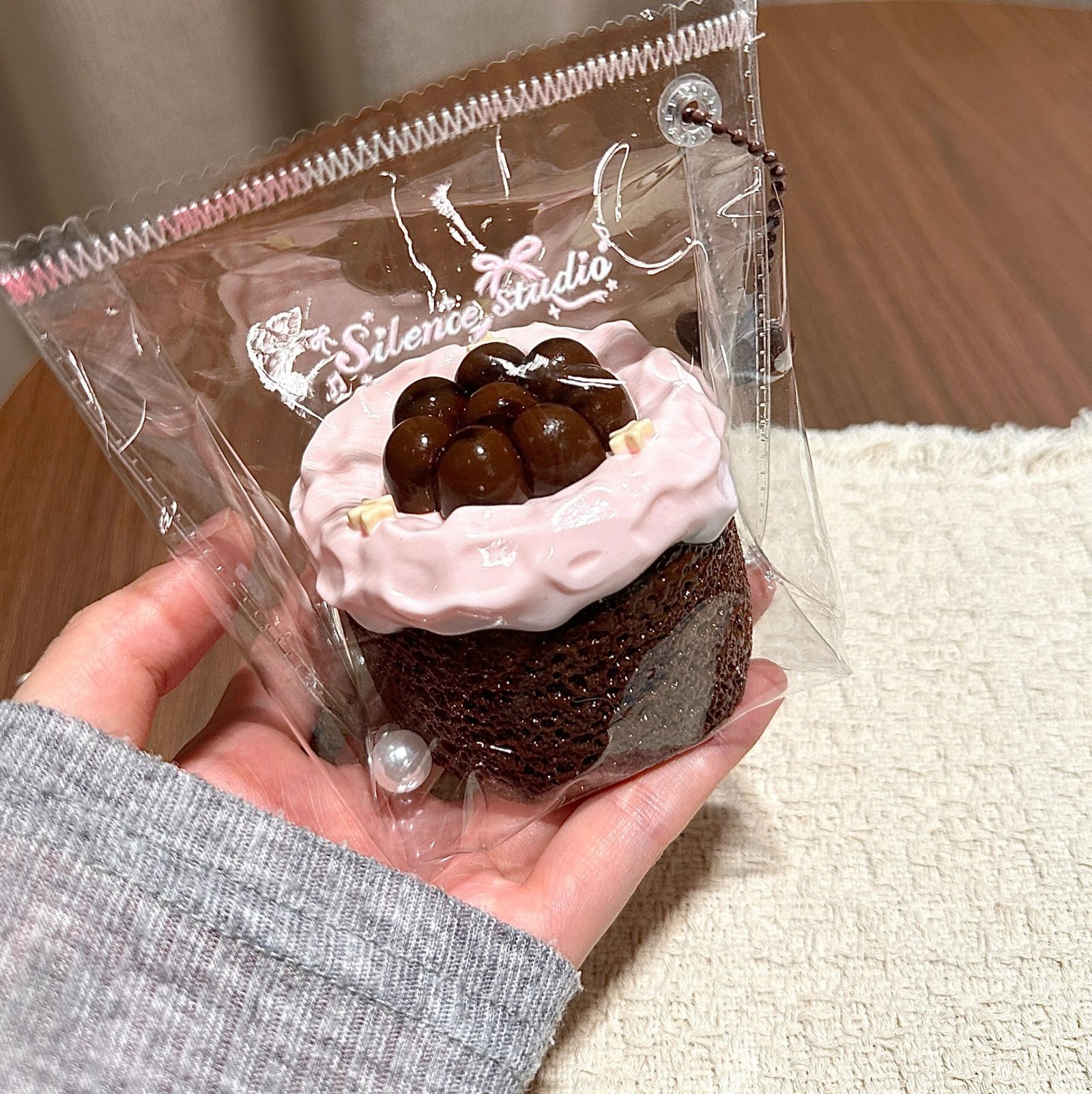 19000 Silence Studio Brown Sugar Pearl Cake (Fluffy Clay Texture Series) / Silence Studio 黒糖タピオカケーキ (ふわふわクレイ触感シリーズ)