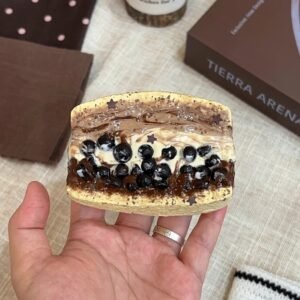 217003 The Fox Nienie Dark Chocolate Boba Thick Milk Sandwich (Wet Cheese Clay Texture Series) / The Fox捏捏 黑巧啵啵厚乳 (湿酪泥触感系列)