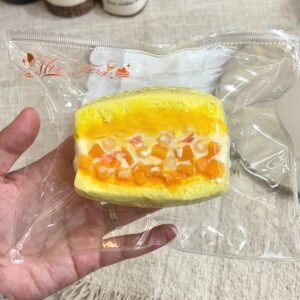 217004 The Fox Nienie Mango Pomelo Sago Sandwich (Wet Cheese Clay Texture Series) / The Fox捏捏 杨枝甘露 (湿酪泥触感系列)