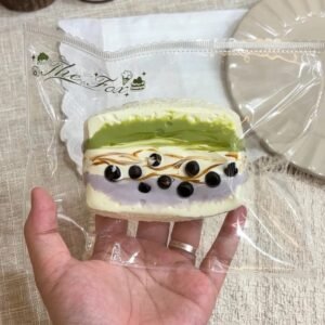 217012 The Fox Nienie Thick Matcha Taro Pearl Sandwich (Wet Cheese Clay Texture Series) / The Fox捏捏 厚抹芋泥珍珠 (湿酪泥触感系列)