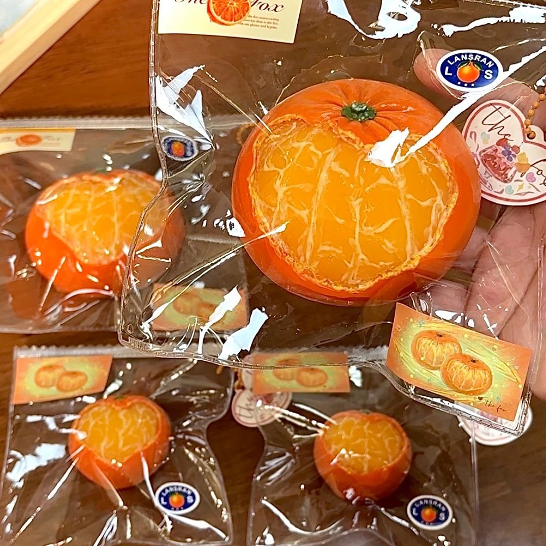 217037 The Fox Nienie Heart Orange (Yogurt Clay Texture Series) / The Fox捏捏 爱心·橘子 (酸奶泥触感系列)