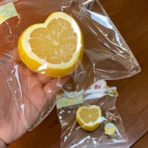 217038 The Fox Nienie Heart Yellow Lemon (Yogurt Clay Texture Series) / The Fox捏捏 爱心·黄柠檬 (酸奶泥触感系列)
