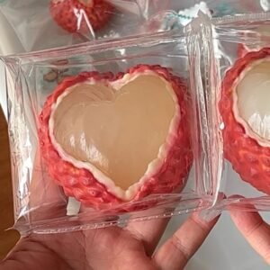 217040 The Fox Nienie Heart Lychee - Transparent Flesh (Yogurt Clay Texture Series) / The Fox捏捏 爱心·荔枝（果肉全透） (酸奶泥触感系列)