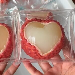 217041 The Fox Nienie Heart Lychee - Semi-Transparent Flesh (Yogurt Clay Texture Series) / The Fox捏捏 爱心·荔枝（果肉半透） (酸奶泥触感系列)