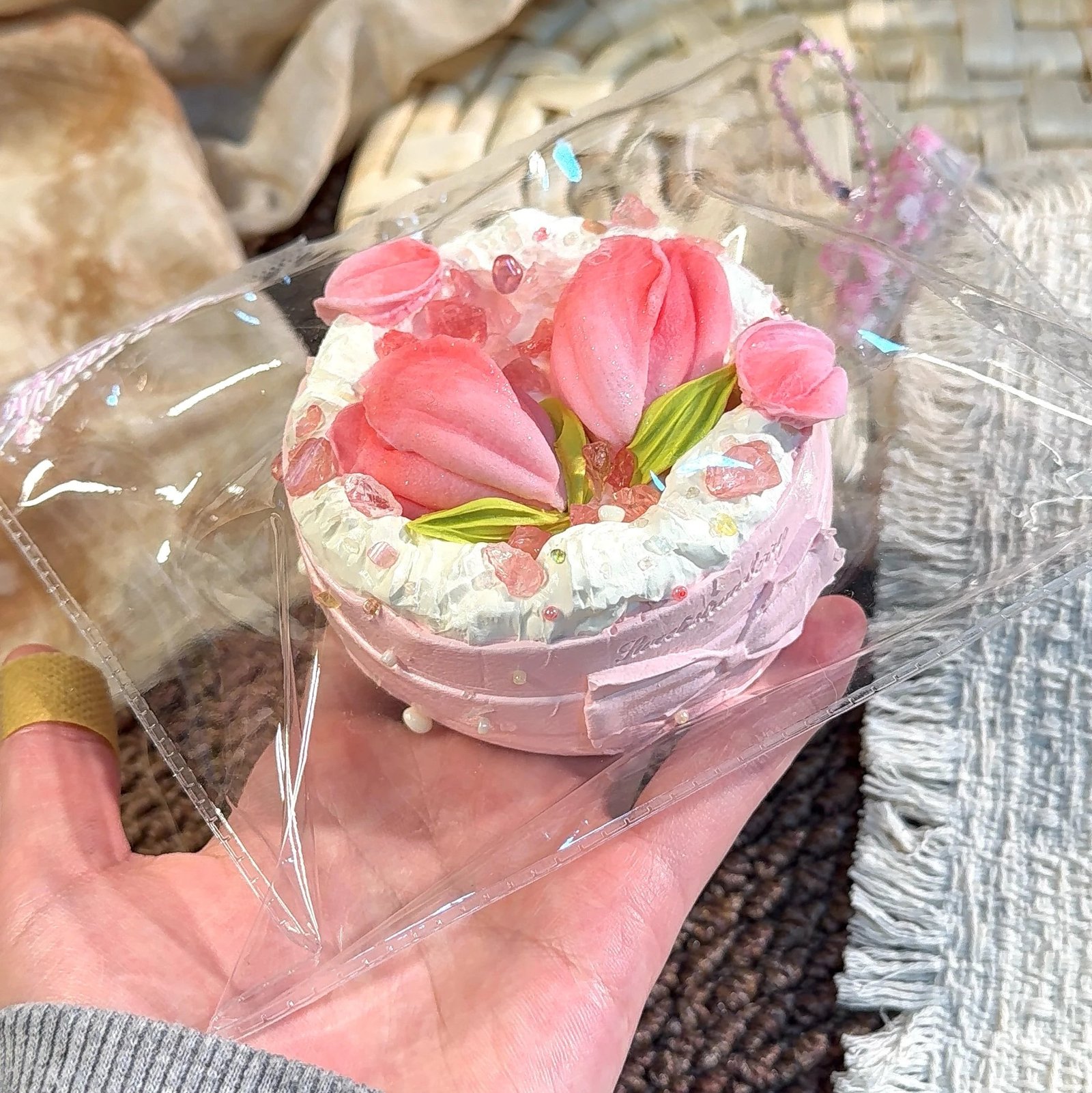 4012 Tulip Cream Cake (Glutinous Rice Clay Texture Series) / チューリップクリームケーキ (もち米クレイ触感シリーズ)