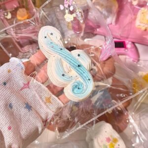 248016 W Qiqi Guaiguai Translucent Blue Music Note (Rich Cream Texture Series) / w奇奇怪怪 透蓝音符 (醇厚奶油触感系列)