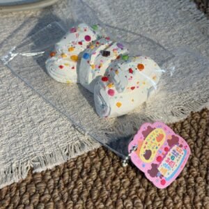 158031 Wutiao Bear Nienie Bow (Cream Paste 1.0 Texture Series) / 五条熊捏捏 蝴蝶结 (奶膏1.0触感系列)