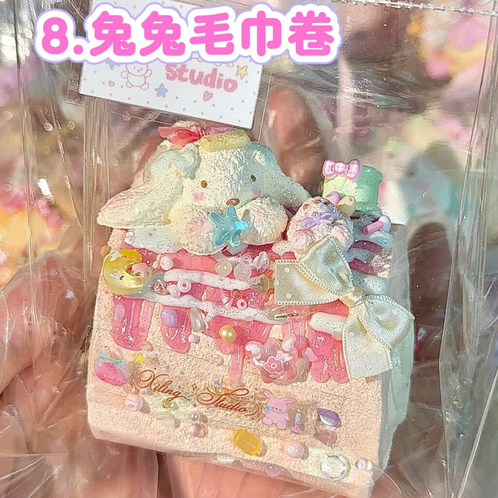 324007 Xiling Studio Bunny Towel Roll / Xiling Studio うさぎタオルロール