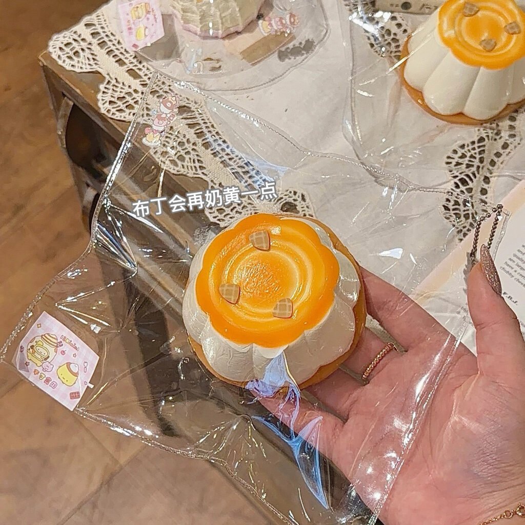 107072 12Xininl Caramel Pudding (Glutinous Cream Texture Series) / 12Xininl捏捏小店 キャラメルプリン (もちクリーム触感シリーズ)