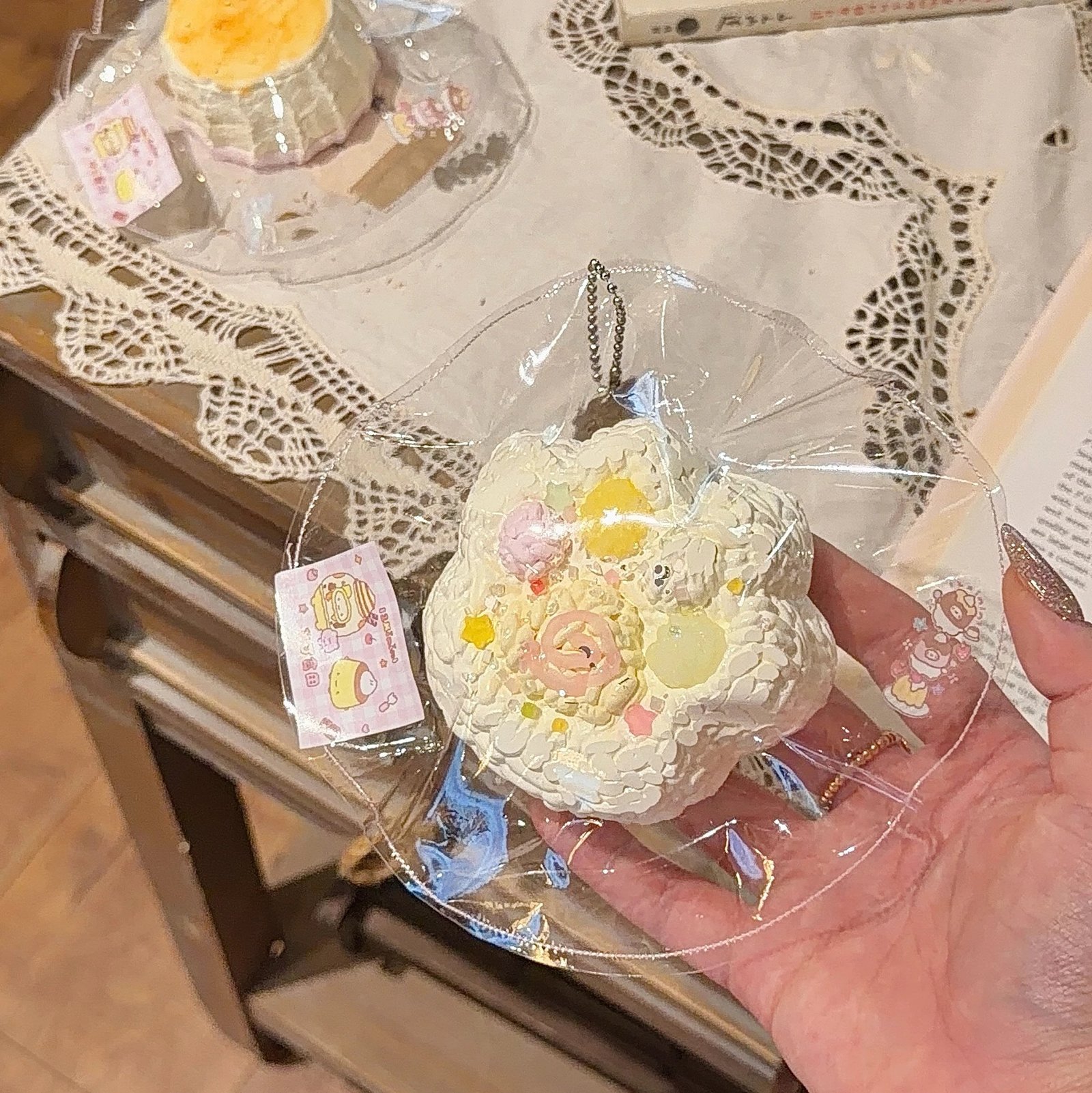 107074 12Xininl Green Grape Jelly Cat Paw (Glutinous Cream Texture Series) / 12Xininl捏捏小店 マスカットゼリーねこ肉球 (もちクリーム触感シリーズ)