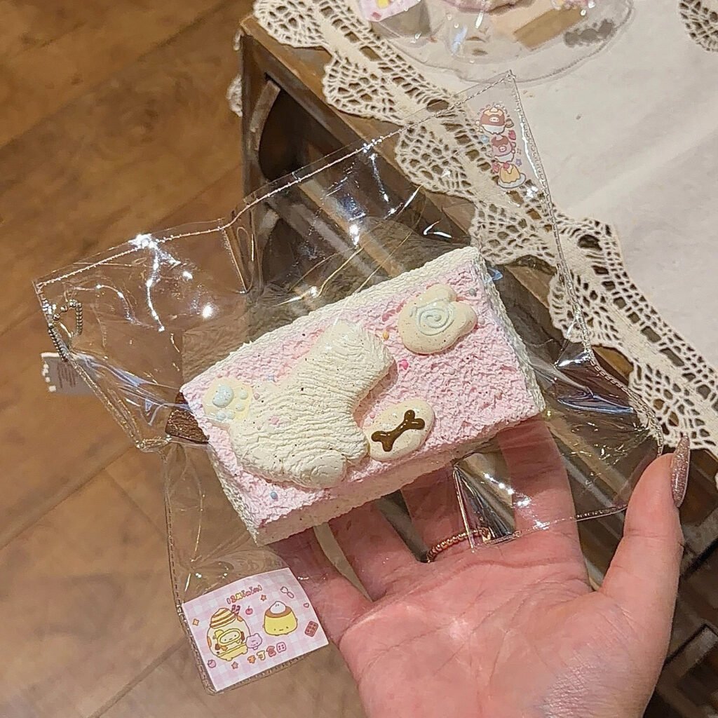 107082 12Xininl Puppy Strawberry Chocolate Toast (Glutinous Cream Texture Series) / 12Xininl捏捏小店 わんこのいちごチョコトースト (もちクリーム触感シリーズ)