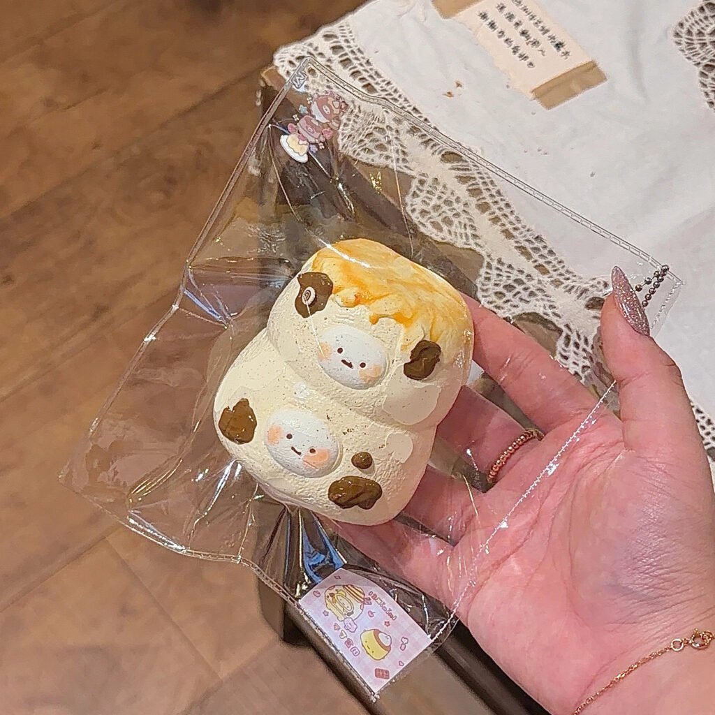 107091 12Xininl Caramel Double Pudding (Glutinous Cream Texture Series) / 12Xininl捏捏小店 キャラメルダブルプリン (もちクリーム触感シリーズ)
